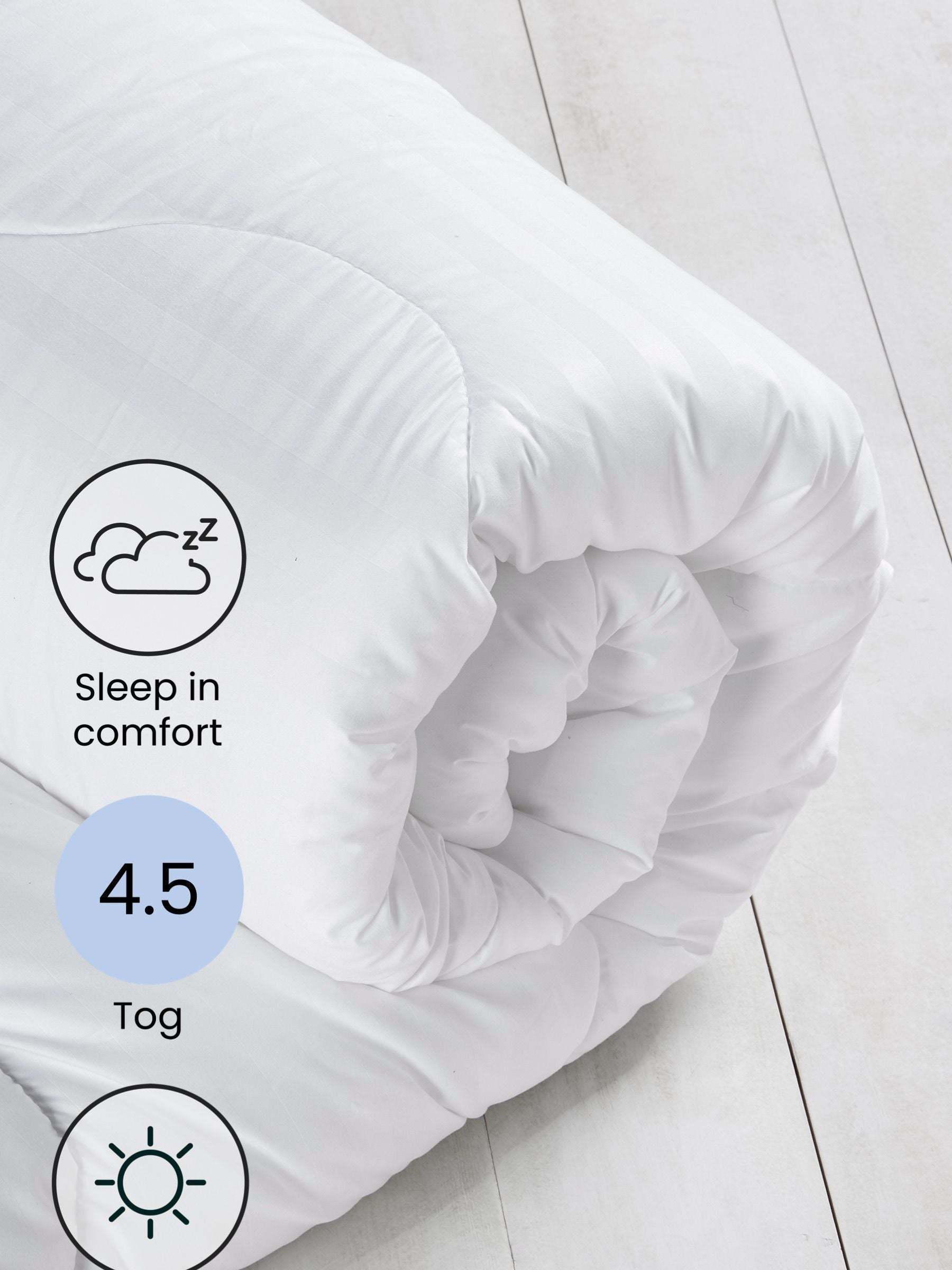 Sleep In Comfort 4.5 tog duvet (British brand)