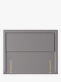 Sealy Beetham Full Height Upholstered Headboard, Double, Silver Fox