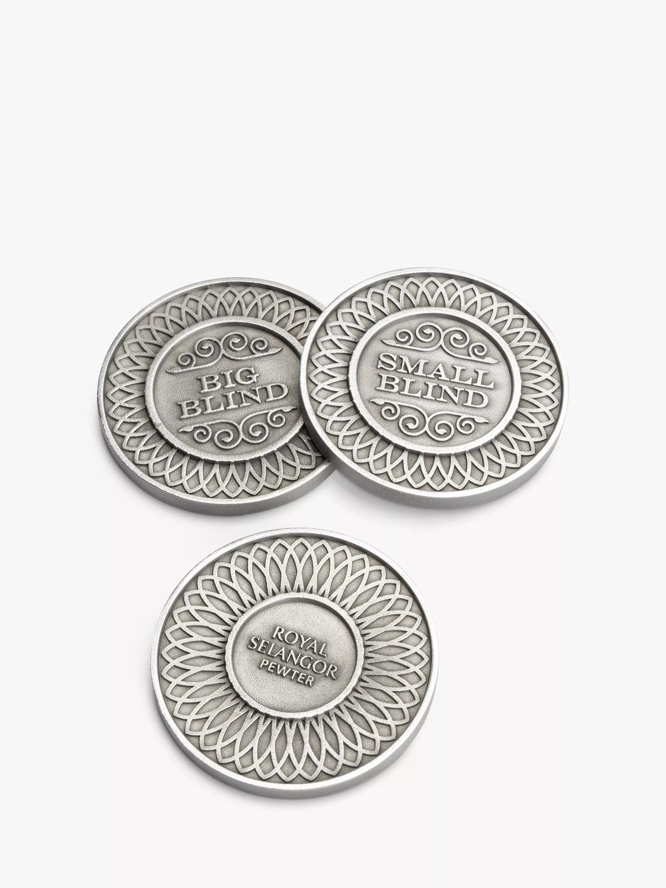 Royal Selangor Pewter Box Poker Set, imported from the UK