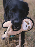 Beco Pets rough and tough sloth dog toy in multi colors - British product