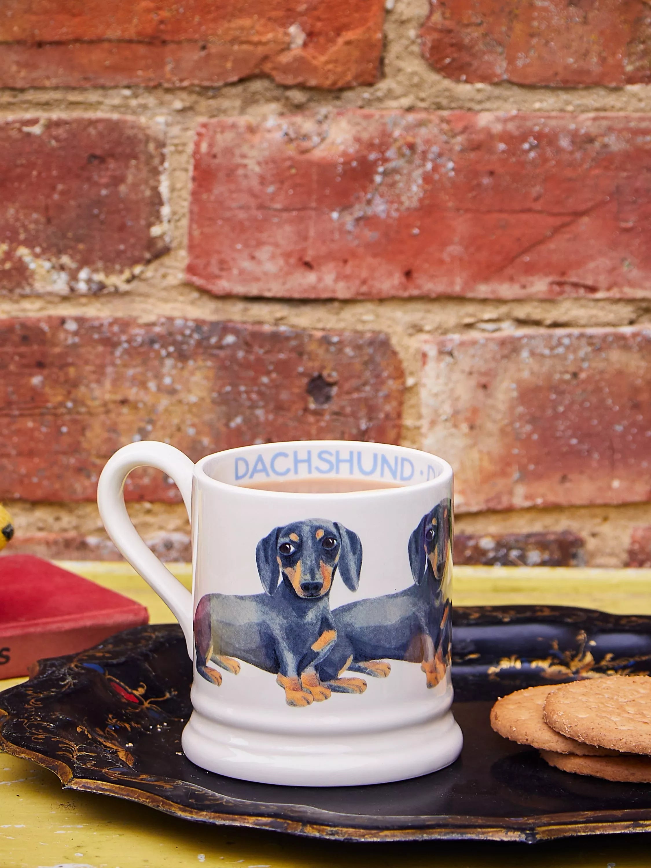 Emma Bridgewater Dachshund half pint mug, imported from the UK