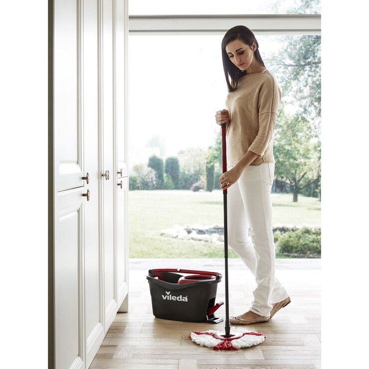 Vileda Turbo 2 in 1 microfibre mop and bucket set (British brand)
