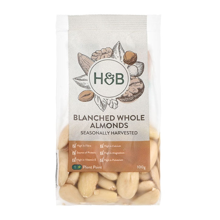 Holland & Barrett Blanched Whole Almonds 100g Almonds Holland&Barrett   