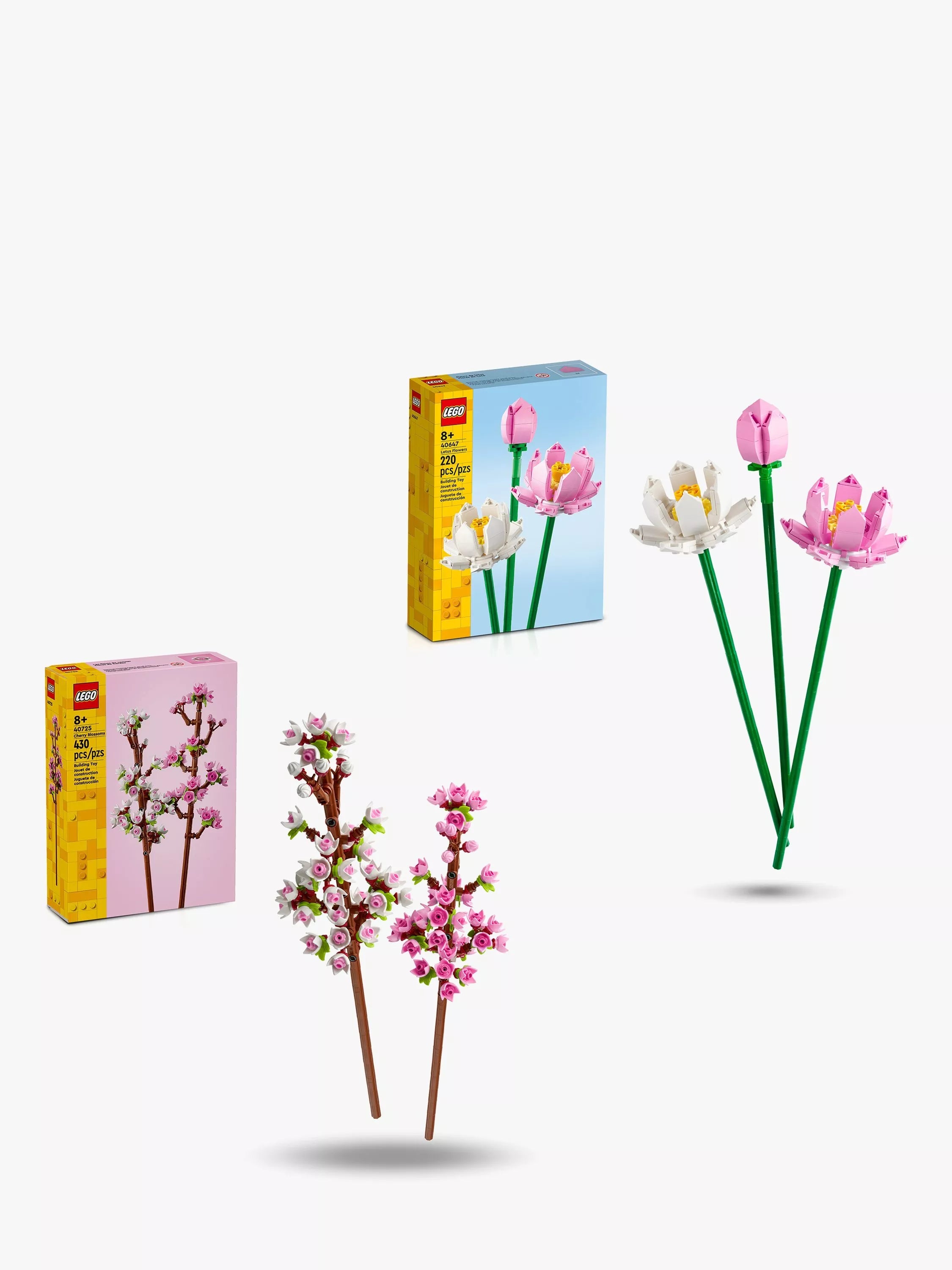 LEGO Botanicals zen bundle Cherry Blossoms Lotus Flowers - British product