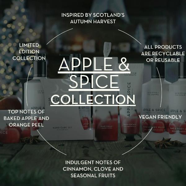 Scottish Fine Soaps apple spice body wash 300ml, imported from the UK