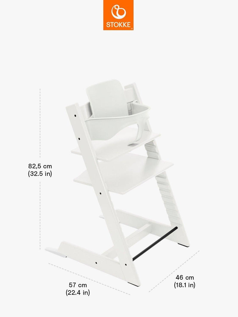 Stokke Tripp Trapp highchair Baby Set² white, imported from the UK