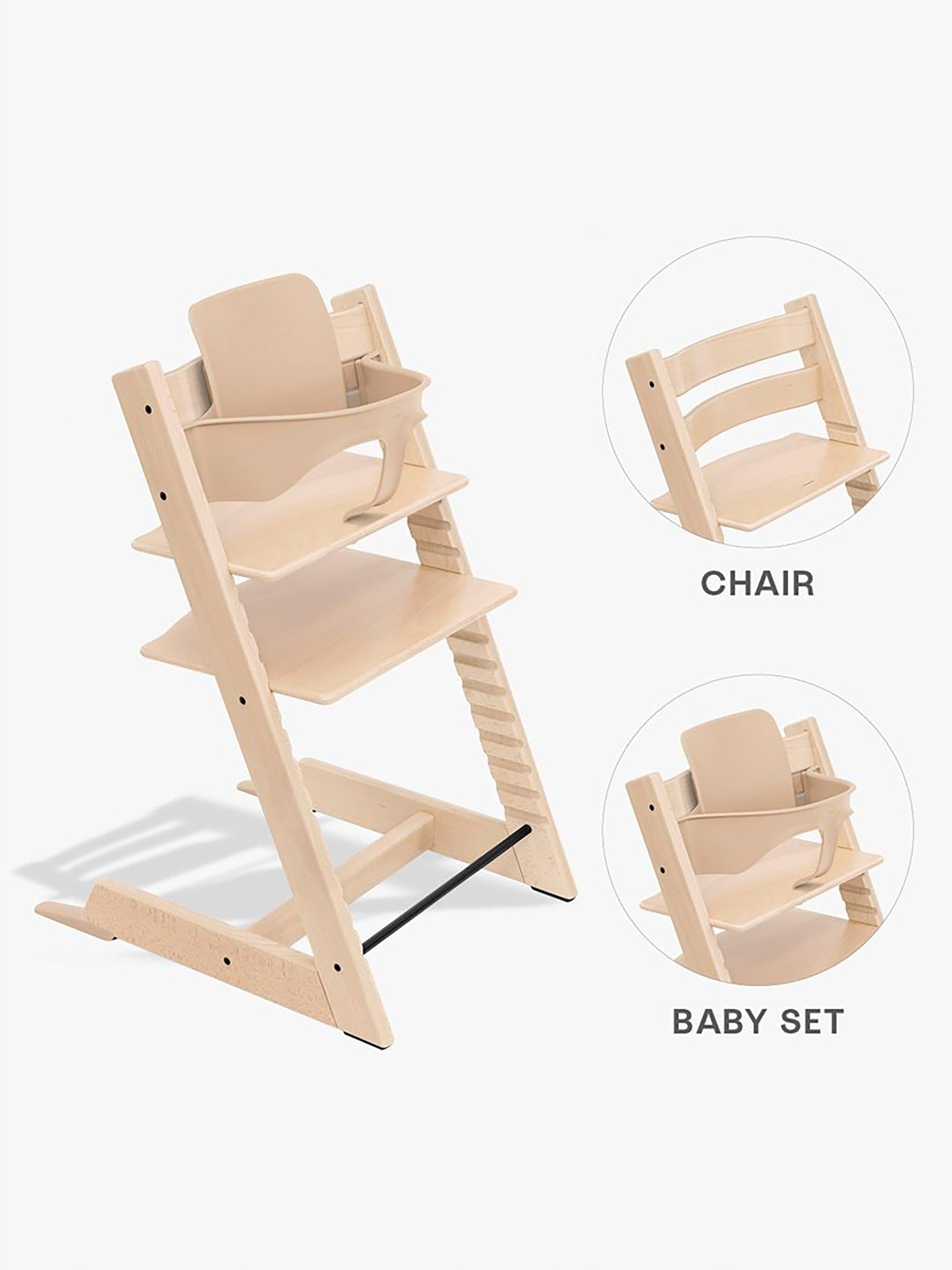 Stokke Tripp Trapp highchair Baby Set² white, imported from the UK