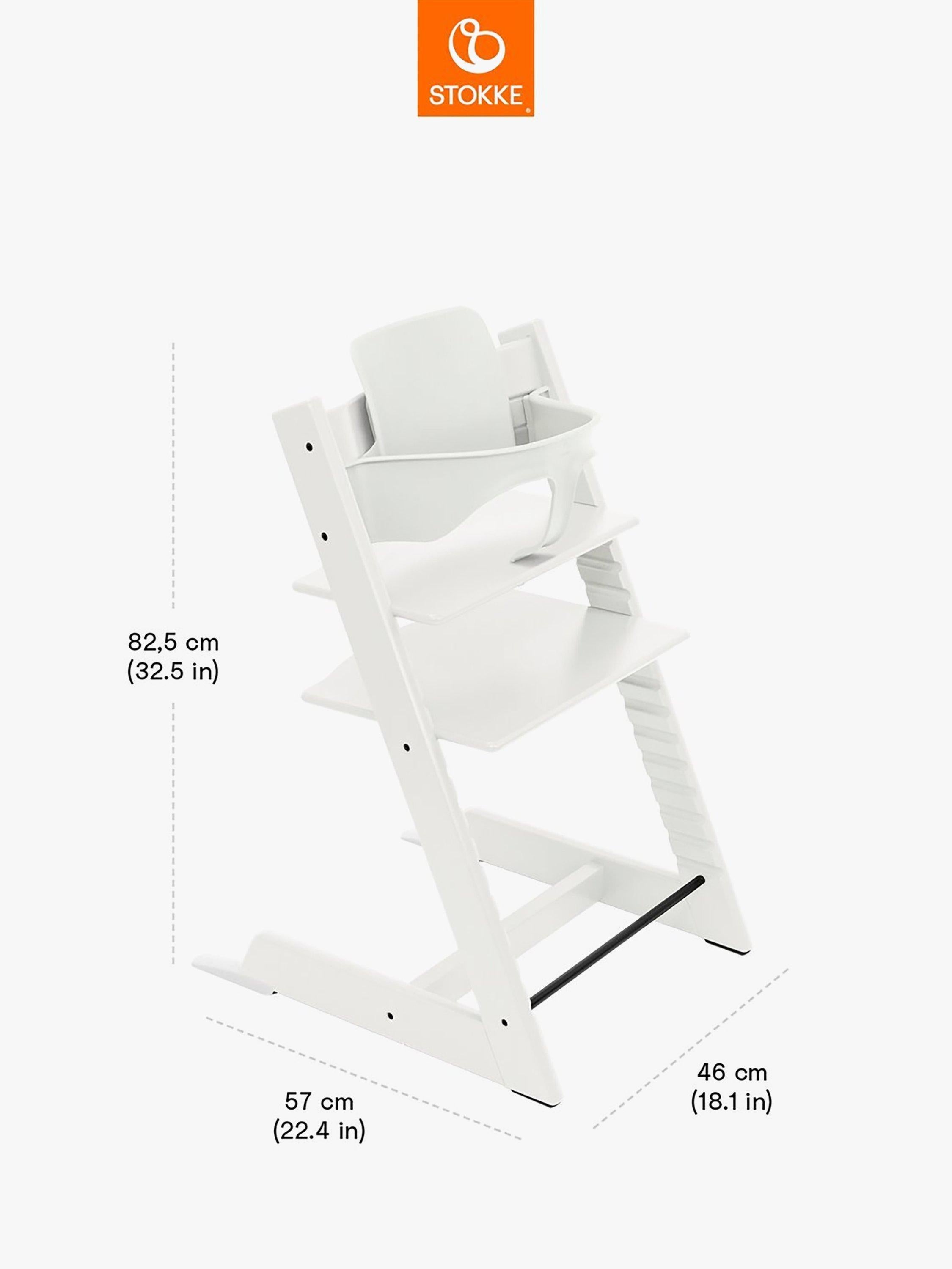 Stokke Tripp Trapp highchair Baby Set² white, imported from the UK