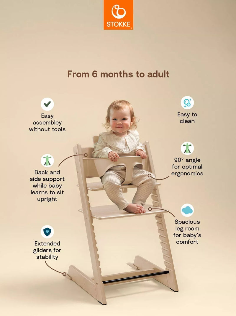 Stokke Tripp Trapp highchair Baby Set² white, imported from the UK