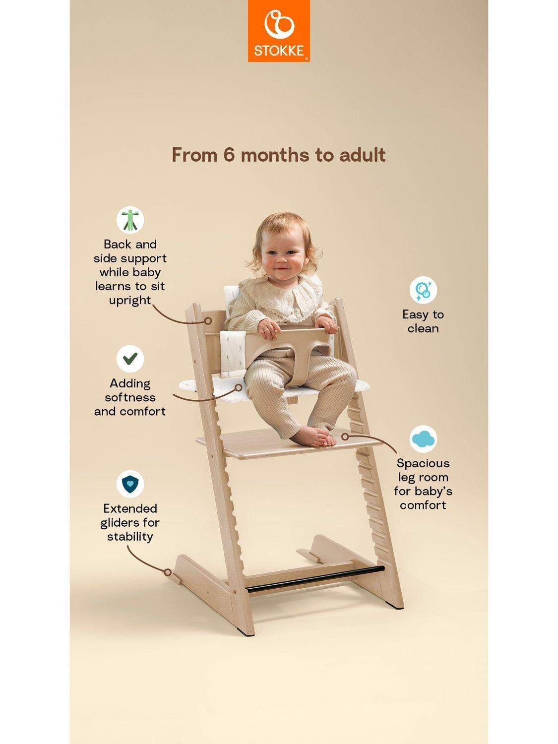 Stokke Tripp Trapp highchair Baby Set² cushion natural - British product