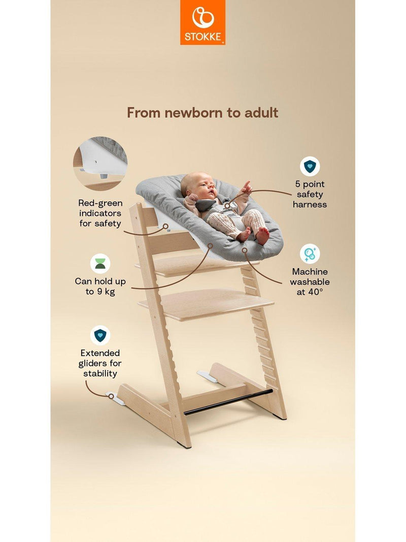 Stokke Tripp Trapp highchair natural bundle, imported from the UK