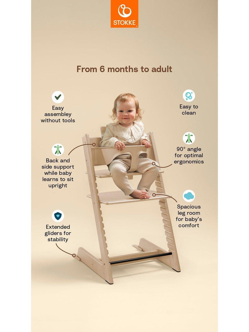 Stokke Tripp Trapp highchair natural bundle, imported from the UK