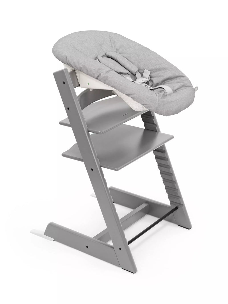 Stokke Tripp Trapp Highchair, Newborn Set & Baby Set² Bundle, Storm Grey
