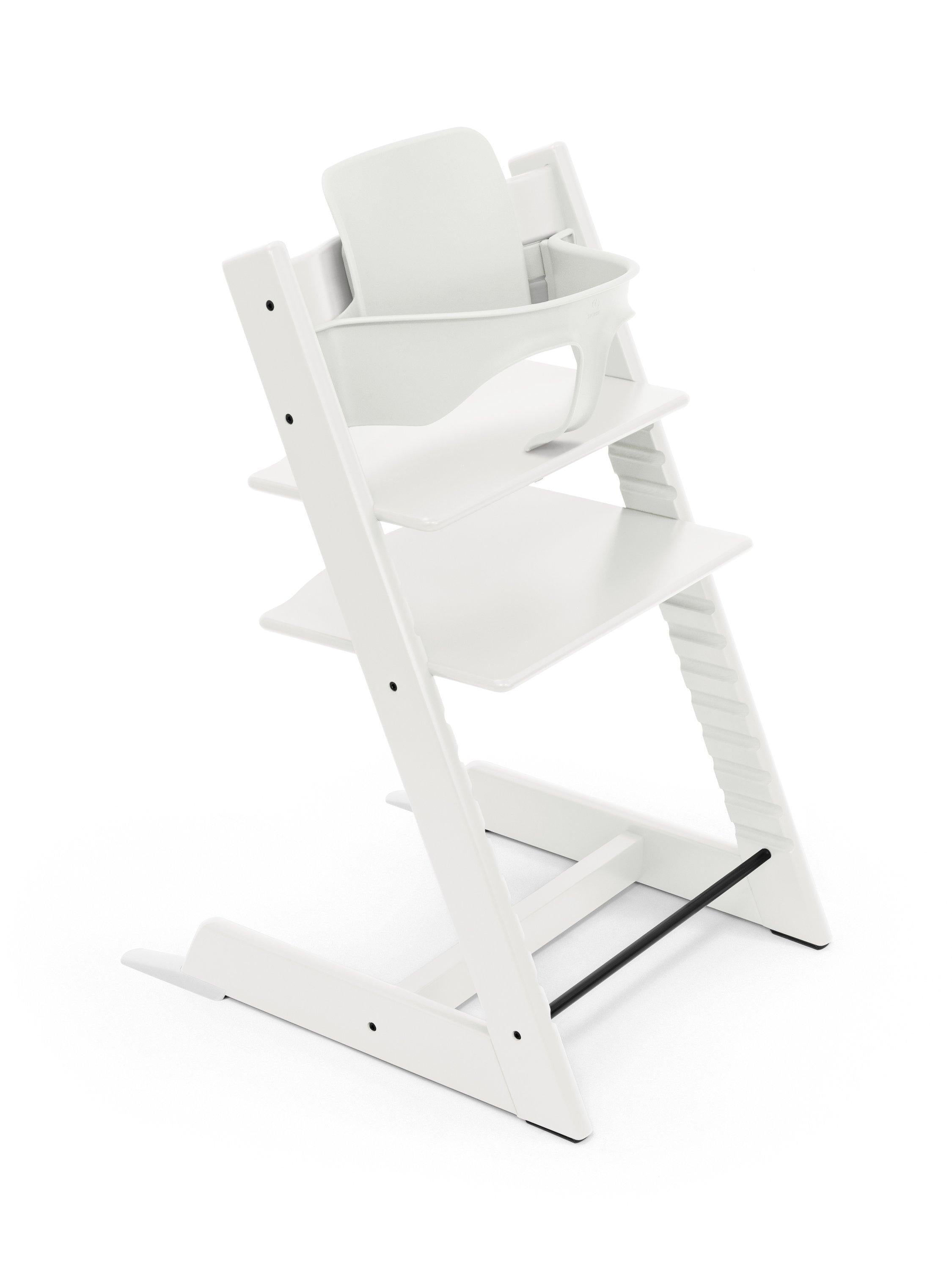Stokke Tripp Trapp highchair bundle white with Newborn Set - British product