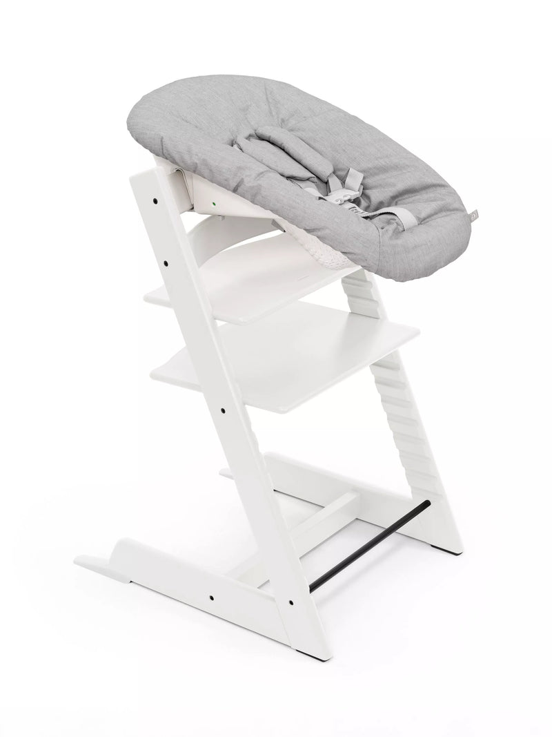 Stokke Tripp Trapp highchair bundle white with Newborn Set - British product