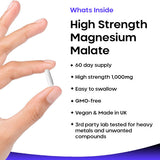 New Leaf Magnesium Malate 120 High Strength Capsules 1000mg GOODS Superdrug   