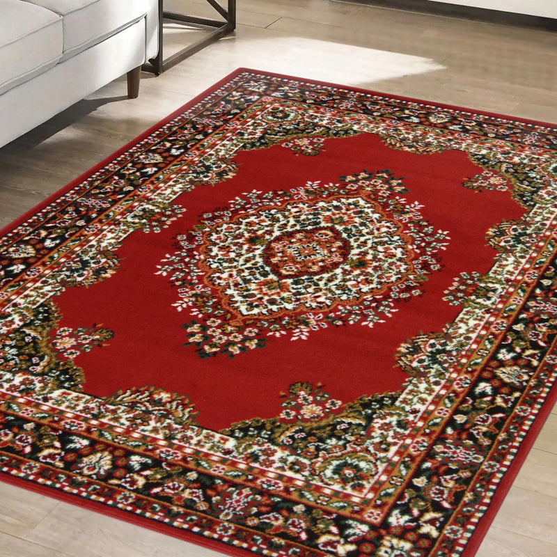 Argos Home Traditional Red Cut Pile Rug 120x160cm - British product
