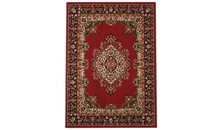 Argos Home Traditional Red Cut Pile Rug 120x160cm - British product