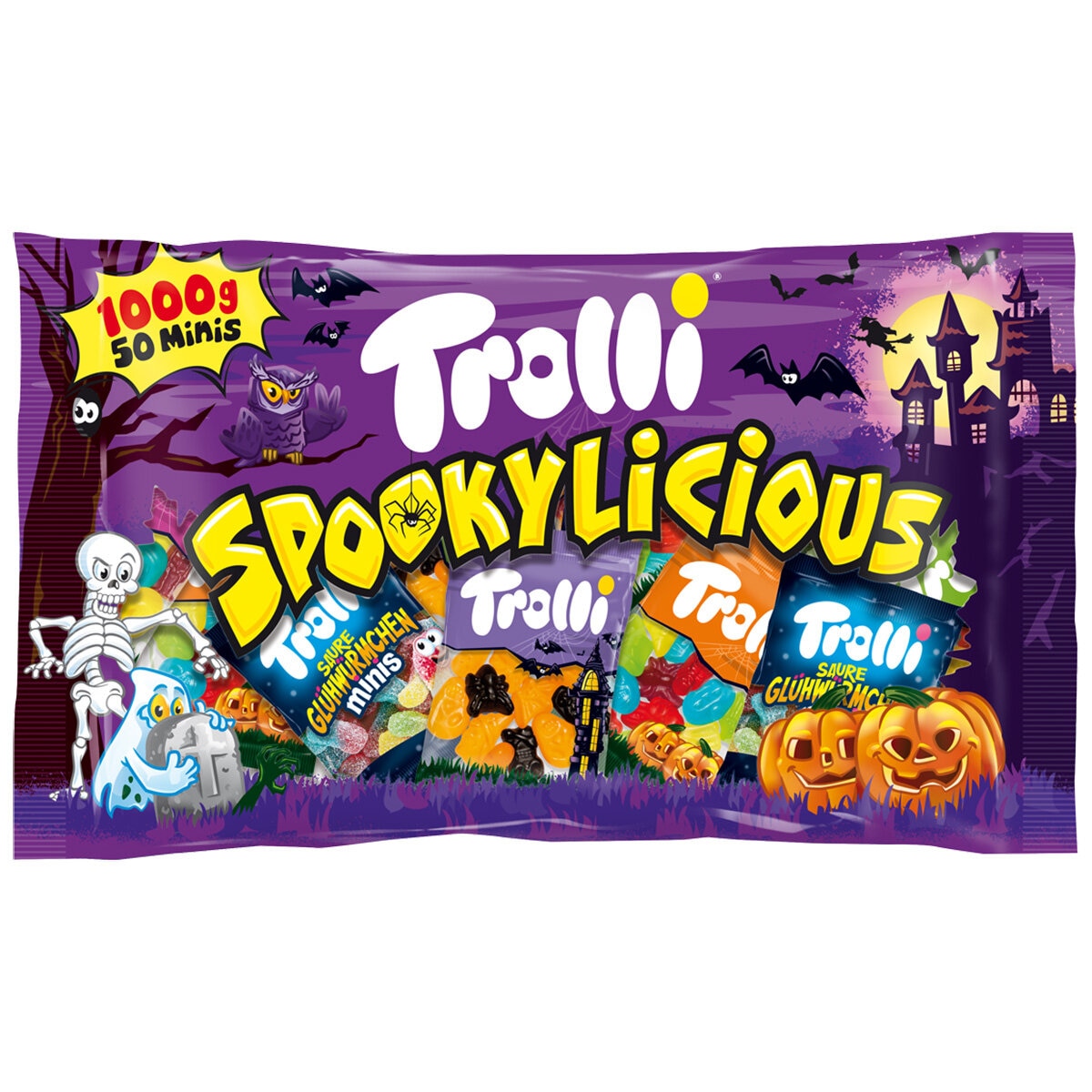 Trolli Spookylicious Halloween fruit jelly mix 1kg (British brand)