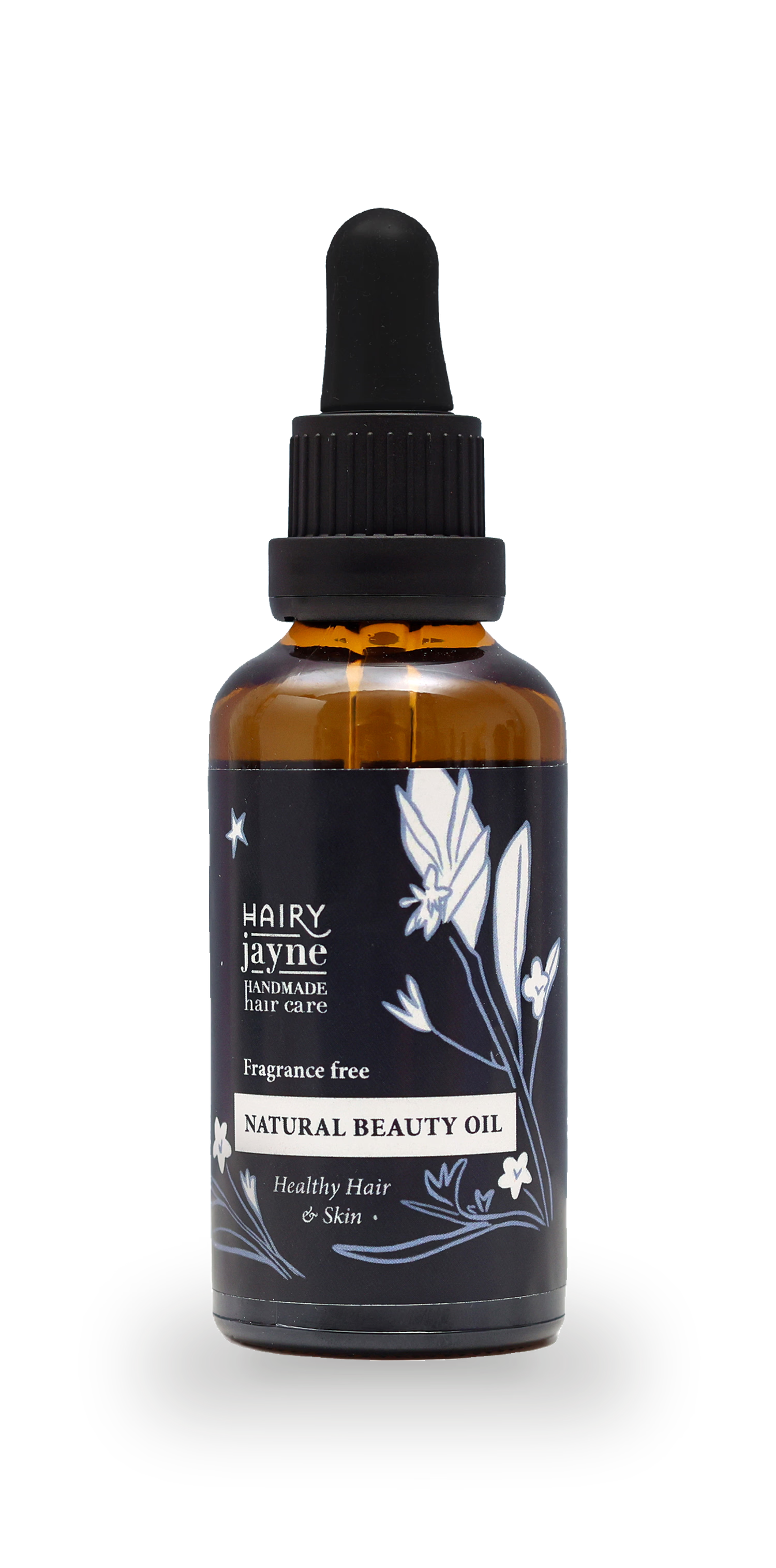 Natural beauty oil for hair and skin, British product