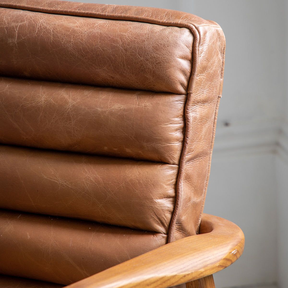 Gallery Newhaven Brown Leather Armchair GOODS Costco UK