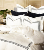 Harrods of London Mayfair Piped Pillowcase Pair 50cm x 75cm, UK version
