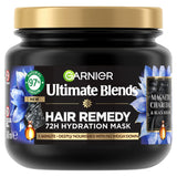 Garnier Ultimate Blends Charcoal, Hair Remedy Mask for Purified Scalp and Hydrated Lengths, 380ml