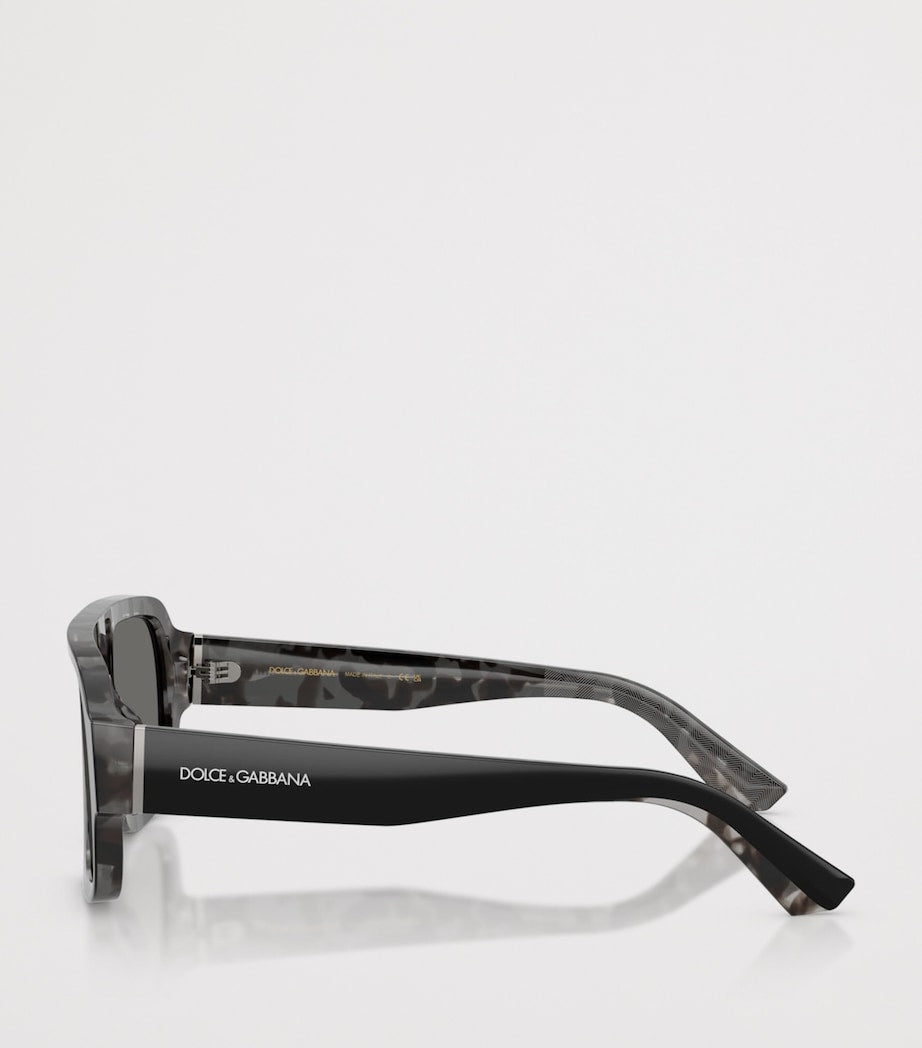 Dolce&Gabbana pilot sunglasses oversized acetate - British product