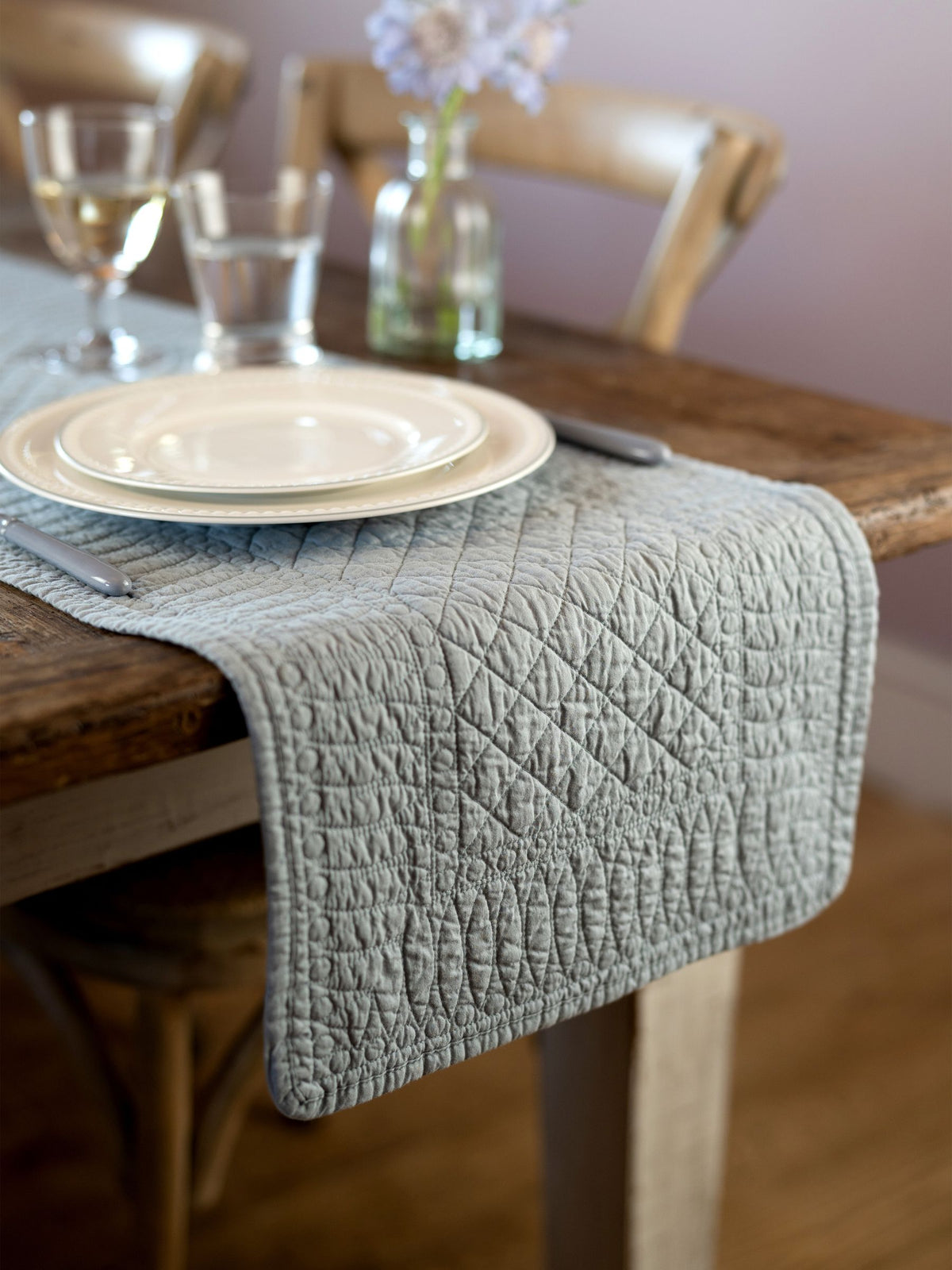 Mary Berry Green Signature table runner 195.5cm x 34cm, imported from the UK