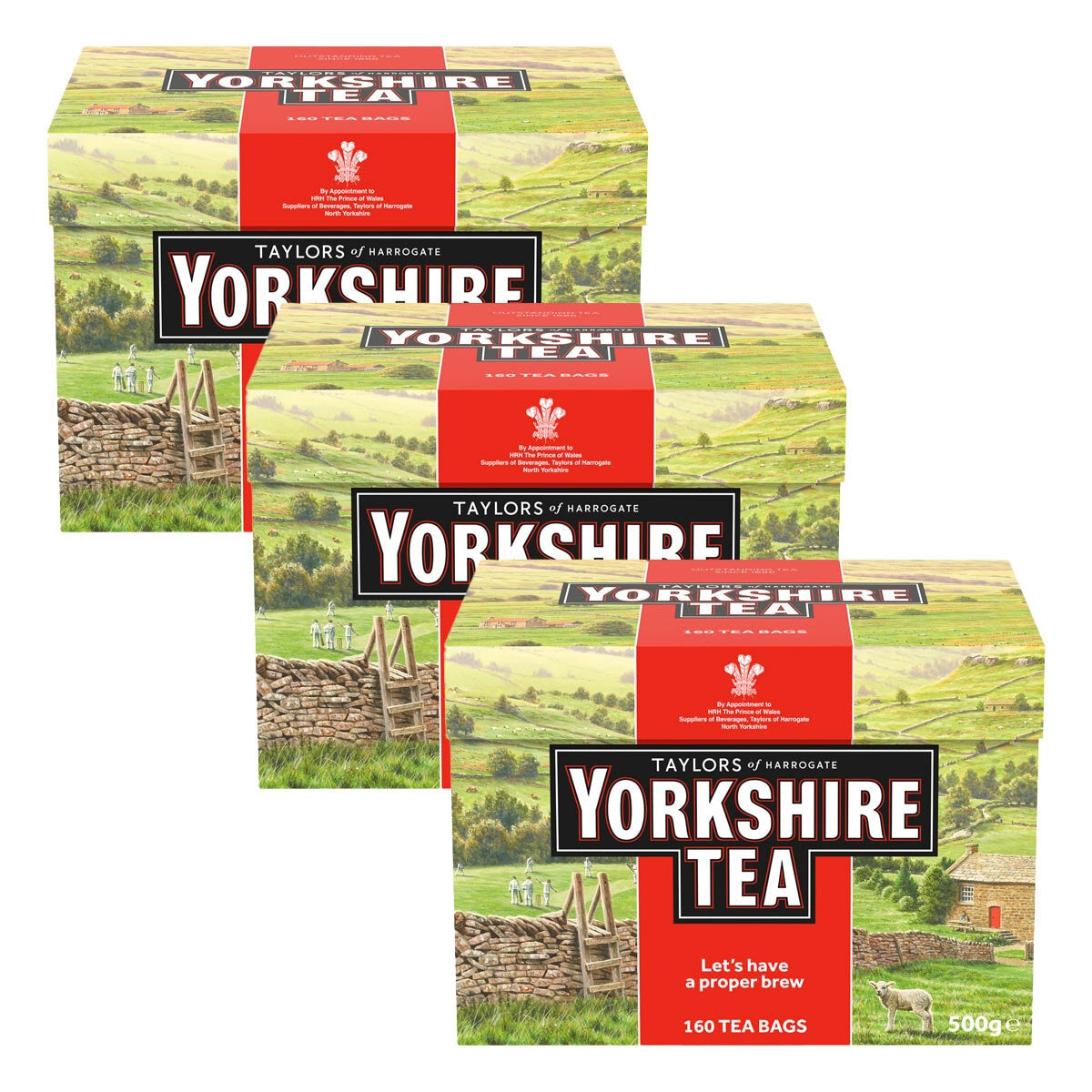 Taylors of Harrogate Yorkshire Tea bags 3 x 160 Pack (British brand)