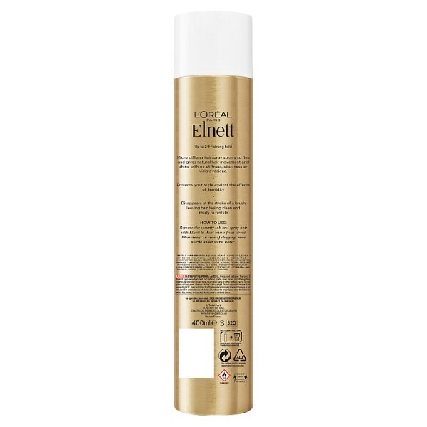 L'Oreal Hairspray Elnett Strong Hold & Shine 400ml GOODS Superdrug   