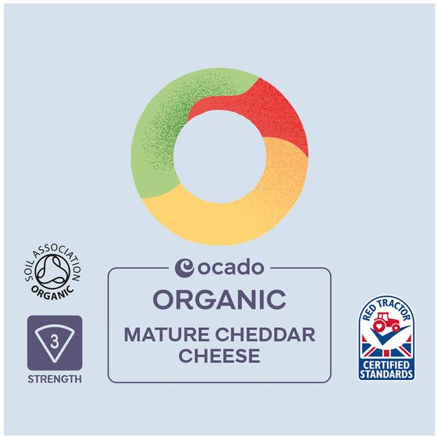 Ocado Organic Mature Cheddar   250g