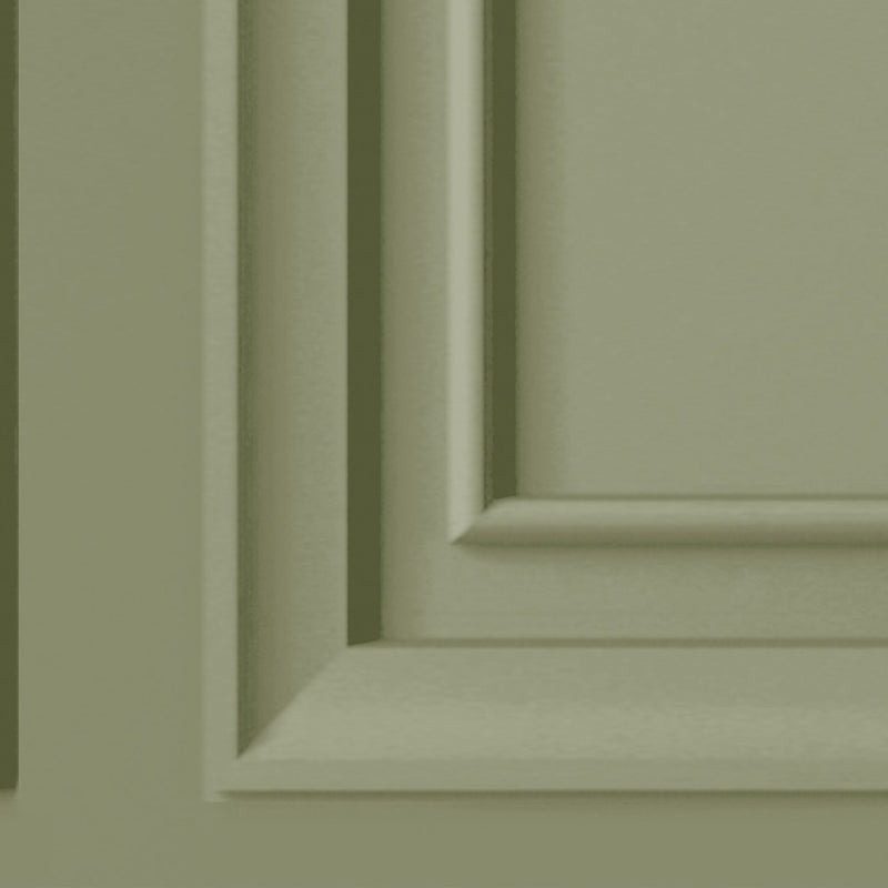 Sage Green Wood Panel Wallpaper 52cm x 10m Roll - British product