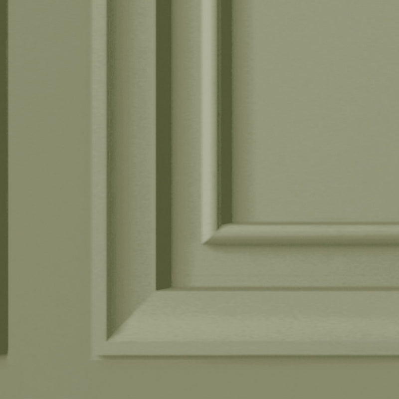 Sage Green Wood Panel Wallpaper 52cm x 10m Roll - British product