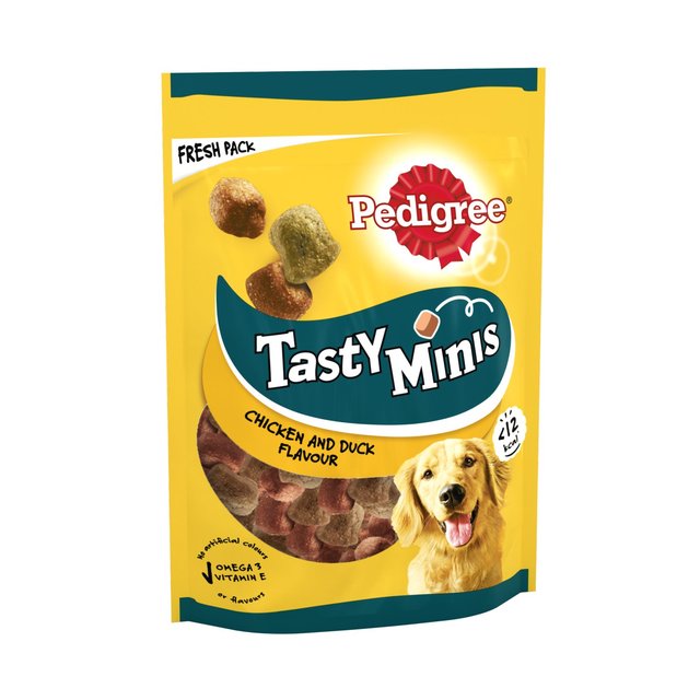 Pedigree Tasty Minis Adult Dog Treats Chicken & Duck Chewy Cubes    130g GOODS M&S   