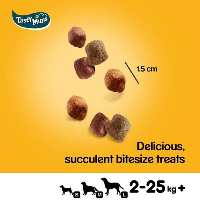 Pedigree Tasty Minis Adult Dog Treats Chicken & Duck Chewy Cubes    130g