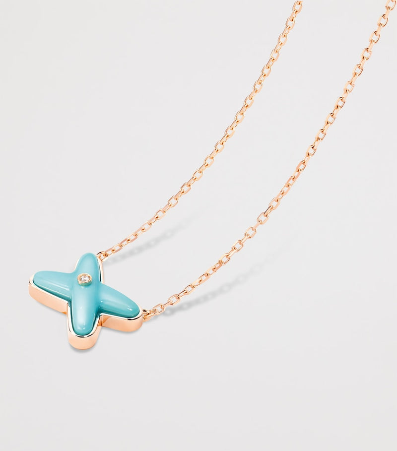 Chaumet Jeux de Liens pendant necklace turquoise diamond (British brand)