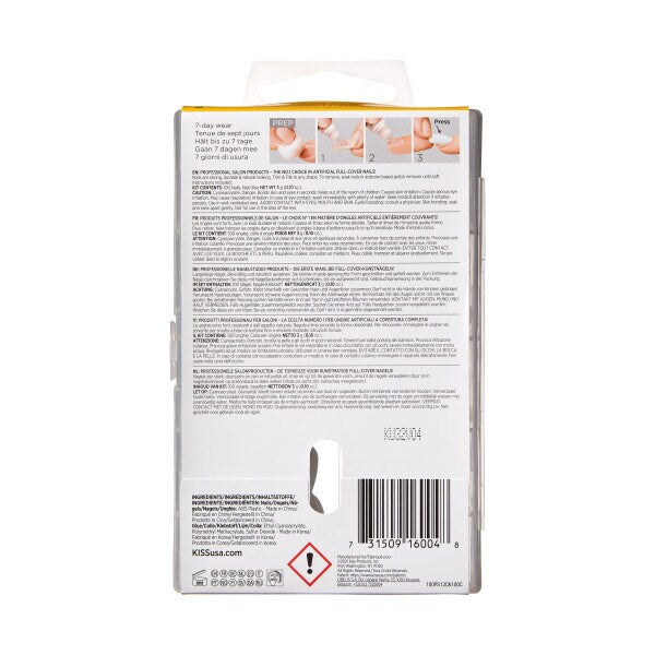 DNR Kiss Oval Nail Cover Kit 100pcs - British product