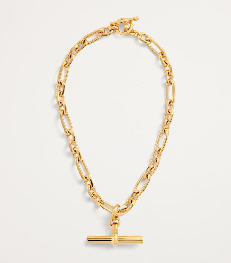 Tilly Sveaas T-bar watch chain necklace, imported from the UK