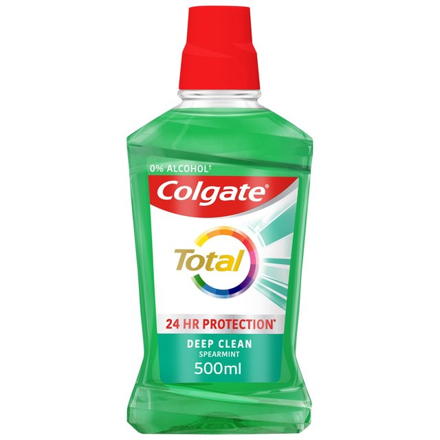 Colgate Total Advanced Deep Clean Mouthwash Alcohol Free 500ml   500ml GOODS M&S   