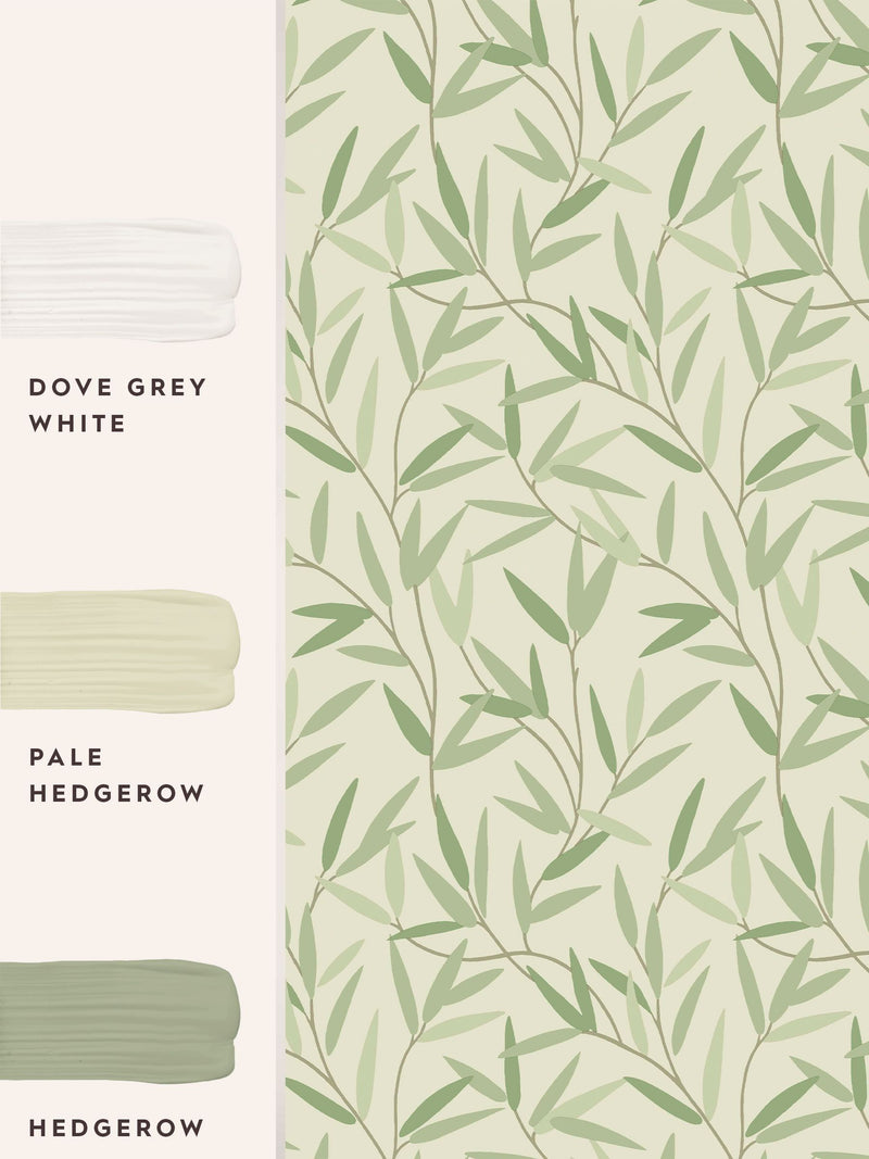 Laura Ashley Hedgerow Weidenblatt Tapete 10m, UK-Version