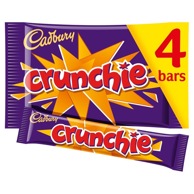 Cadbury Crunchie Chocolate Bar Multipack   4 x 32g GOODS M&S   