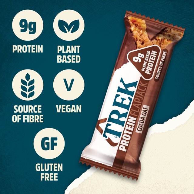 TREK Cocoa Oat Protein Flapjacks Multipack   3 x 50g