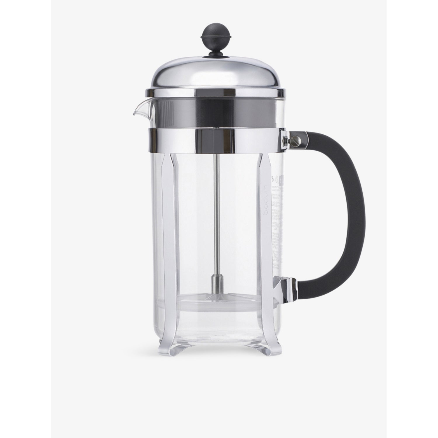 Chambord 3-cup coffee press with borosilicate glass, UK version