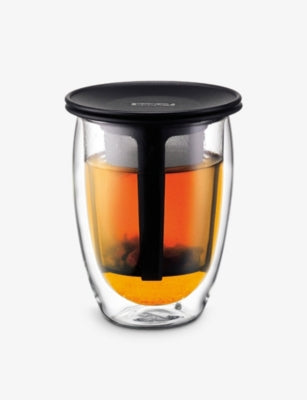 Bodum Tea for One double wall mug with infuser 350ml - British product