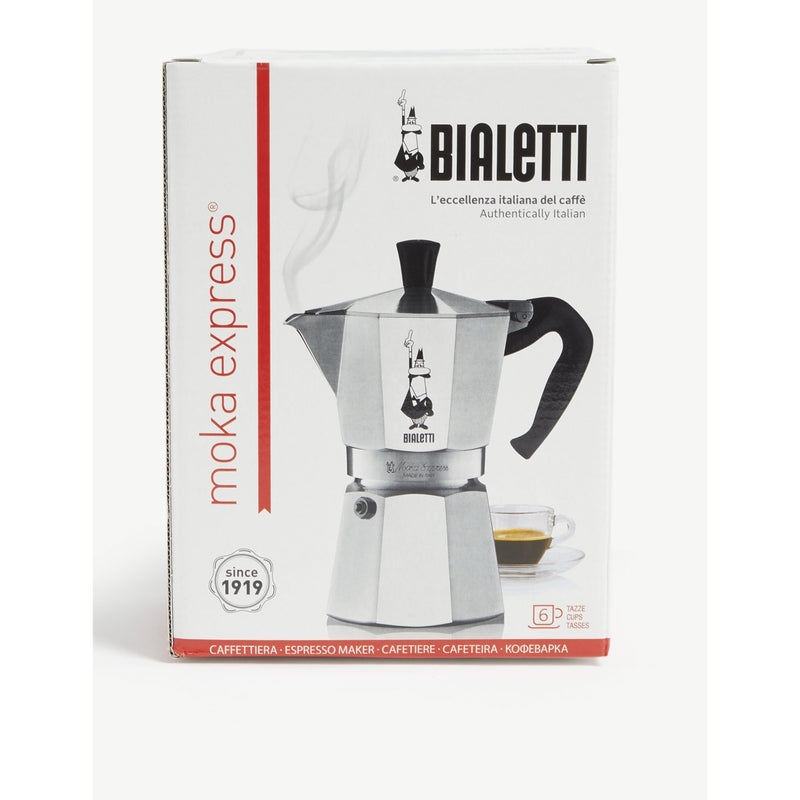 Bialetti Moka Express six-cup coffee pot 420ml, imported from the UK