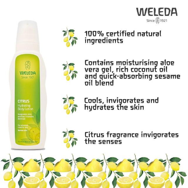 Weleda Citrus Refreshing Body Lotion Vegan   200ml GOODS M&S   