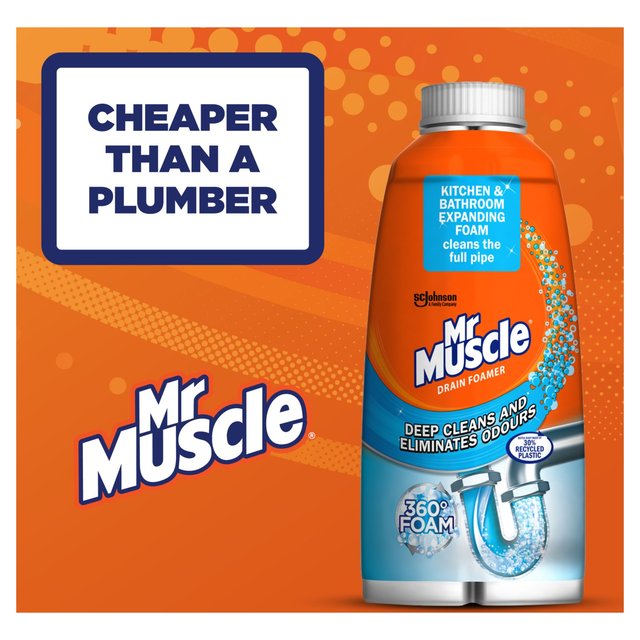 Mr Muscle Drain Foamer Odour Eliminator   500ml GOODS M&S   