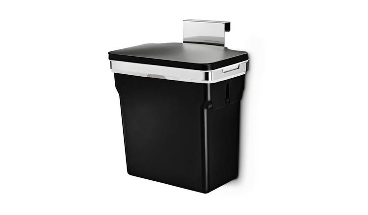 simplehuman 10L In-Cabinet Cupboard Bin - Black