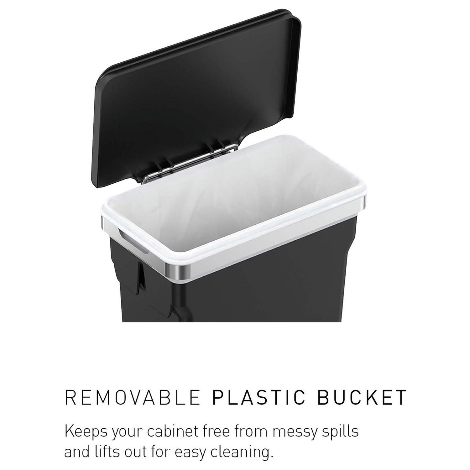 Simplehuman in-cabinet bin 10 litre black (British brand)